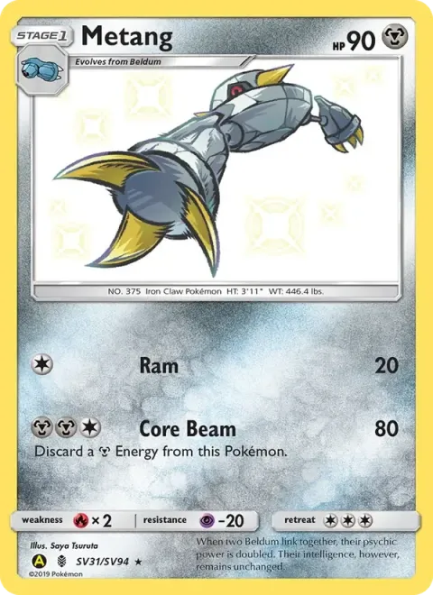 Carte Pokémon Métang SV31/SV94, extension Destinées Occultes
