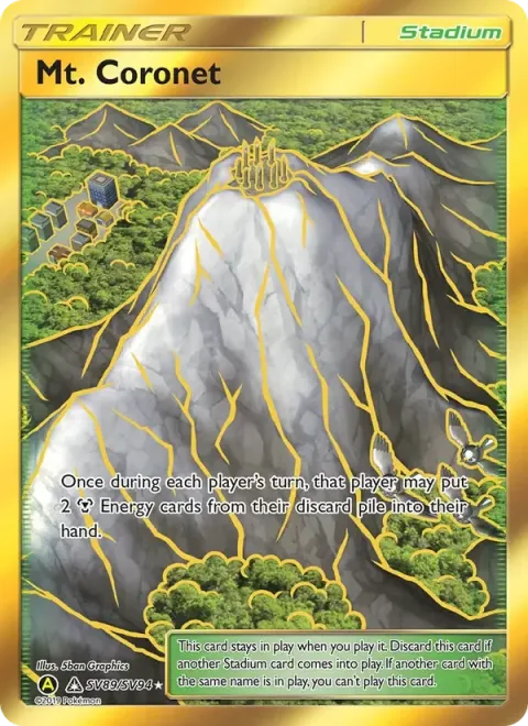 Carte Pokémon Mont Couronné SV89/SV94, extension Destinées Occultes