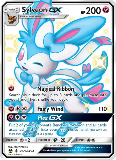 Carte Pokémon Nymphali-GX SV76/SV94, extension Destinées Occultes