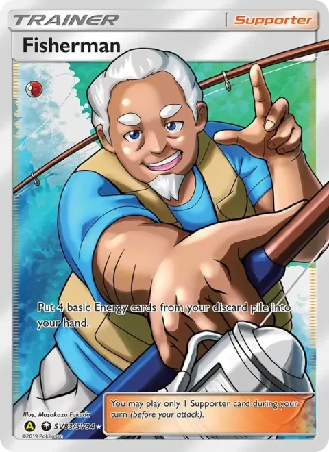 Carte Pokémon Pêcheur SV83/SV94, extension Destinées Occultes