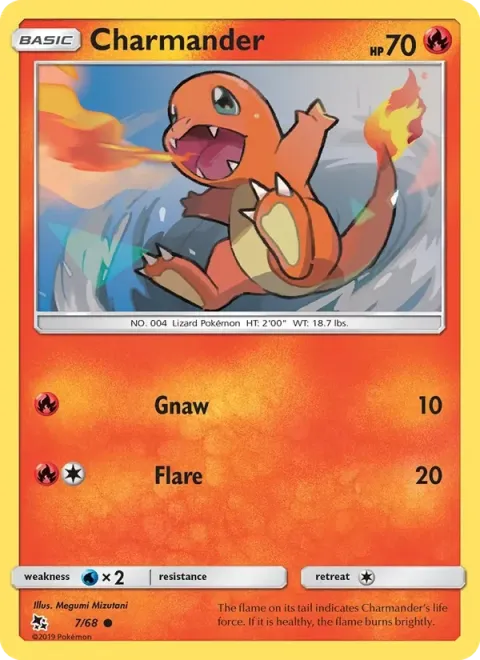 Carte Pokémon Salamèche 007/068, extension Destinées Occultes
