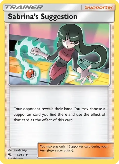 Carte Pokémon Suggestion de Morgane 065/068, extension Destinées Occultes