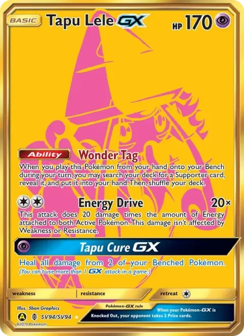 Carte Pokémon Tokopiyon-GX SV94/SV94, extension Destinées Occultes