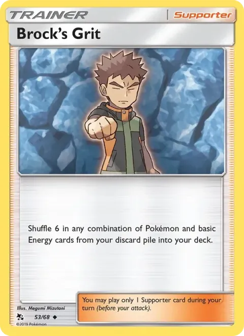 Carte Pokémon Vaillance de Pierre 053/068, extension Destinées Occultes