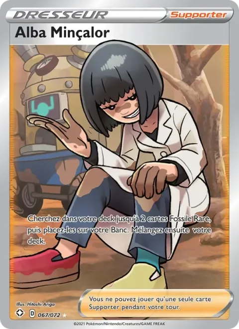 Carte Pokémon Alba Minçalor 067/072, extension Destinées Radieuses