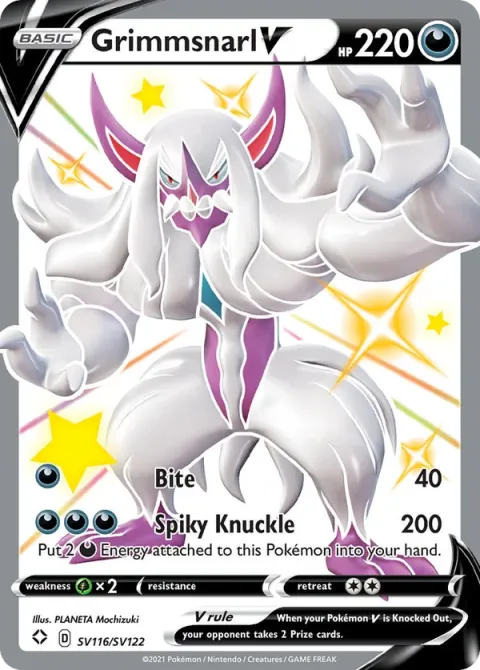 Carte Pokémon Angoliath V SV116/SV122, extension Destinées Radieuses