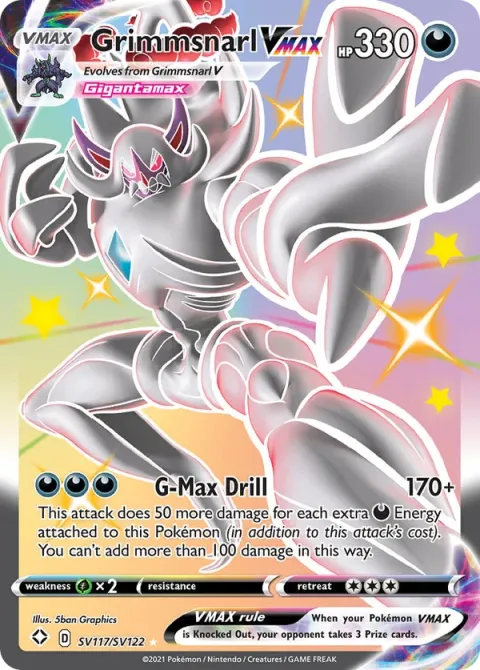 Carte Pokémon Angoliath VMAX SV117/SV122, extension Destinées Radieuses