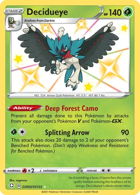 Carte Pokémon Archéduc SV003/SV122, extension Destinées Radieuses