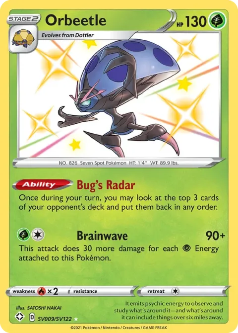 Carte Pokémon Astronelle SV009/SV122, extension Destinées Radieuses