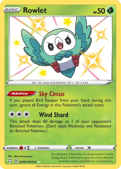 Carte Pokémon Brindibou SV001/SV122, extension Destinées Radieuses