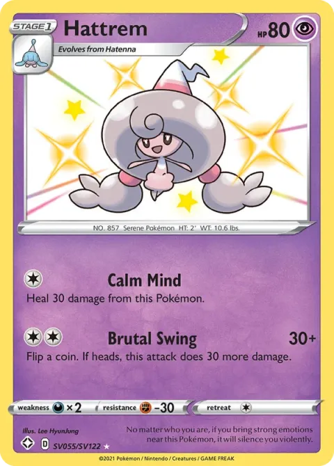 Carte Pokémon Chapotus SV055/SV122, extension Destinées Radieuses