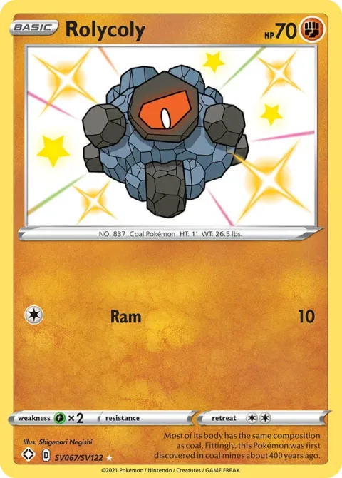 Carte Pokémon Charbi SV067/SV122, extension Destinées Radieuses