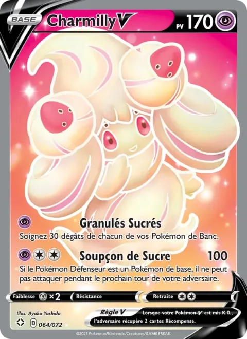Carte Pokémon Charmilly V 064/072, extension Destinées Radieuses