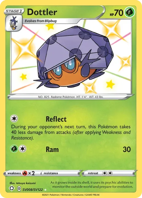 Carte Pokémon Coléodôme SV008/SV122, extension Destinées Radieuses