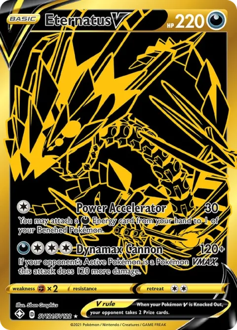 Carte Pokémon Éthernatos V SV121/SV122, extension Destinées Radieuses