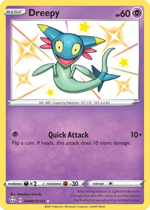 Carte Pokémon Fantyrm SV060/SV122, extension Destinées Radieuses