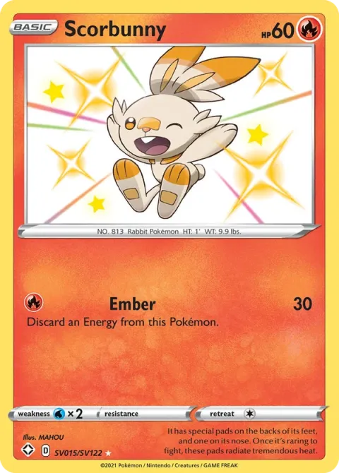 Carte Pokémon Flambino SV015/SV122, extension Destinées Radieuses