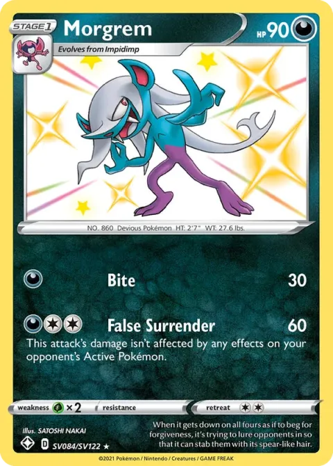 Carte Pokémon Fourbelin SV084/SV122, extension Destinées Radieuses