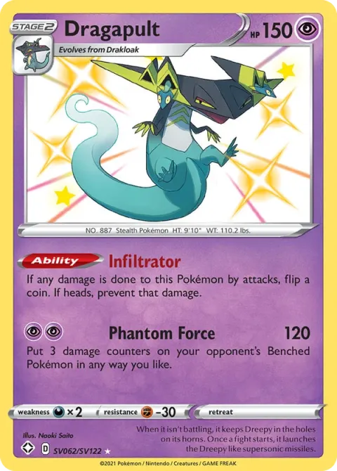 Carte Pokémon Lanssorien SV062/SV122, extension Destinées Radieuses
