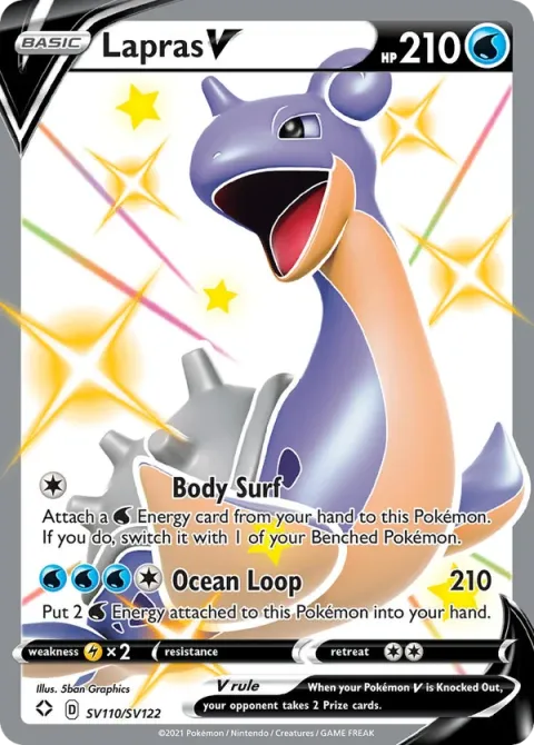 Carte Pokémon Lokhlass V SV110/SV122, extension Destinées Radieuses