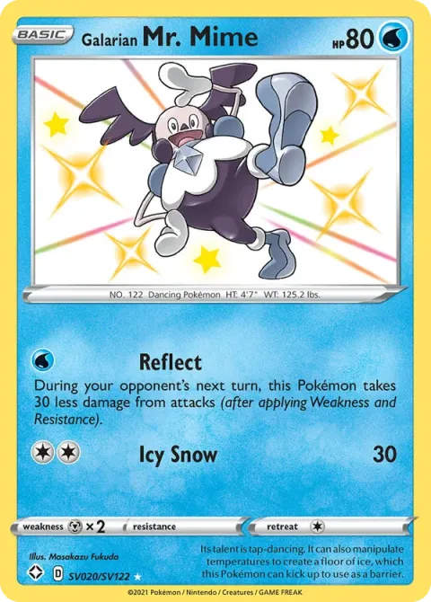 Carte Pokémon M. Mime de Galar SV020/SV122, extension Destinées Radieuses