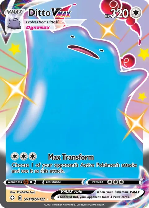 Carte Pokémon Métamorph VMAX SV119/SV122, extension Destinées Radieuses
