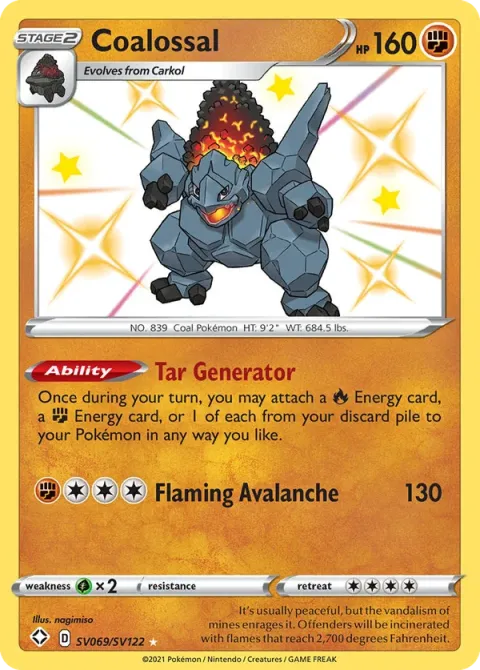 Carte Pokémon Monthracite SV069/SV122, extension Destinées Radieuses