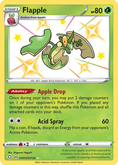 Carte Pokémon Pomdrapi SV013/SV122, extension Destinées Radieuses