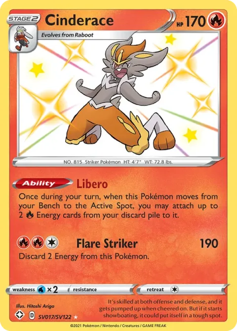 Carte Pokémon Pyrobut SV017/SV122, extension Destinées Radieuses