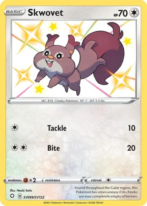 Carte Pokémon Rongourmand SV099/SV122, extension Destinées Radieuses