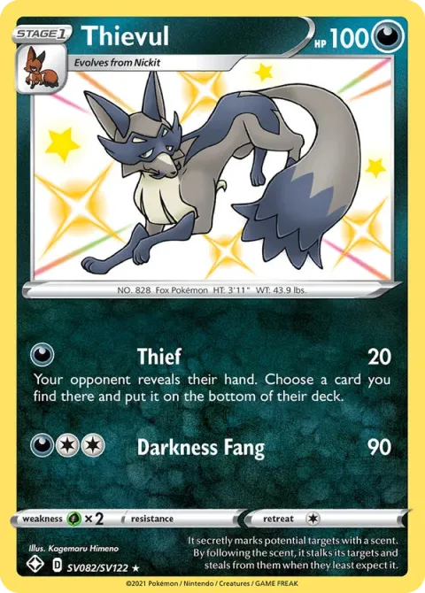 Carte Pokémon Roublenard SV082/SV122, extension Destinées Radieuses