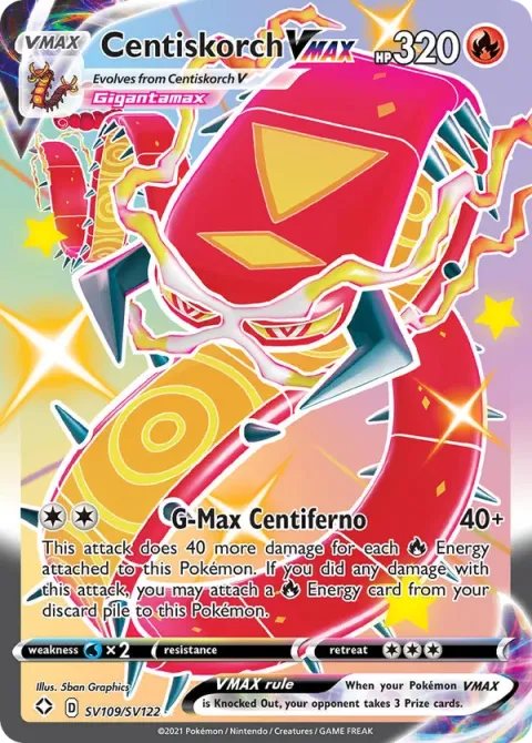 Carte Pokémon Scolocendre VMAX SV109/SV122, extension Destinées Radieuses