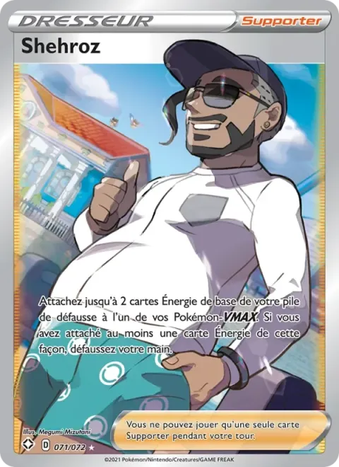 Carte Pokémon Shehroz 071/072, extension Destinées Radieuses