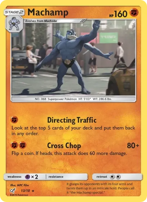 Carte Pokémon Mackogneur 013/018, extension Détective Pikachu