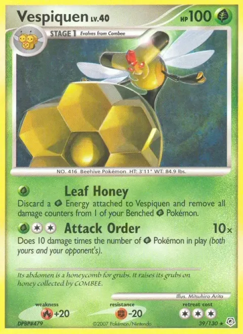 Carte Pokémon Apireine 039/130, extension Diamant & Perle