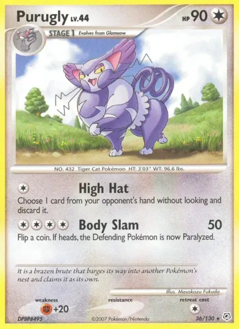 Carte Pokémon Chaffreux 036/130, extension Diamant & Perle