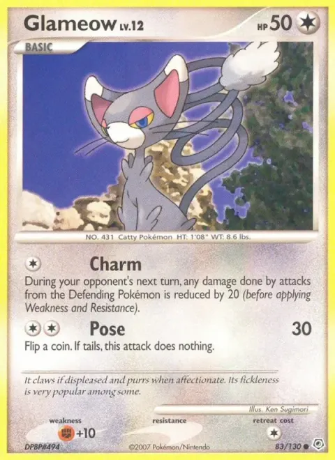 Carte Pokémon Chaglam 083/130, extension Diamant & Perle