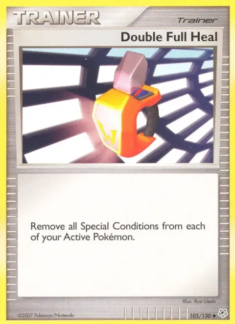 Carte Pokémon Double guérison totale 105/130, extension Diamant & Perle