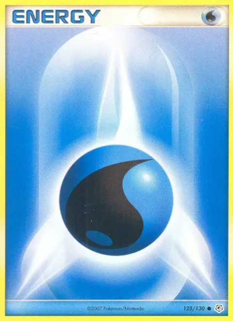 Carte Pokémon Énergie eau 125/130, extension Diamant & Perle