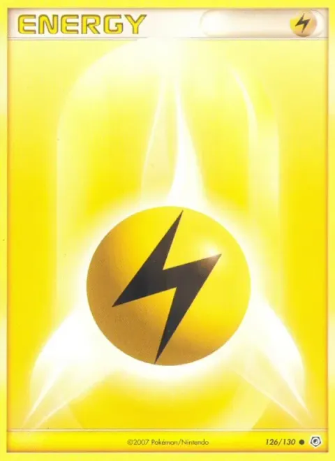 Carte Pokémon Énergie Électrique 126/130, extension Diamant & Perle