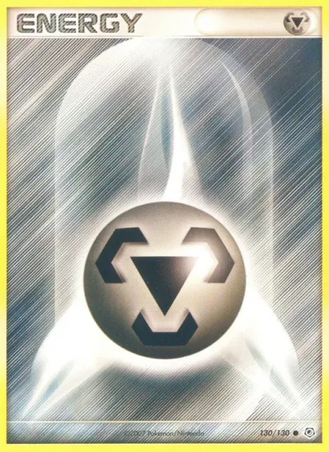Carte Pokémon Énergie Métal 130/130, extension Diamant & Perle