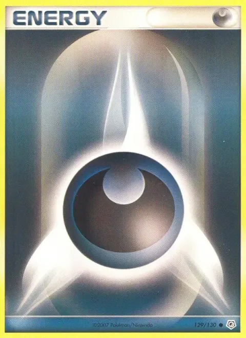 Carte Pokémon Énergie Obscurité 129/130, extension Diamant & Perle