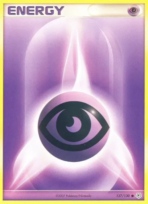 Carte Pokémon Énergie Psy 127/130, extension Diamant & Perle