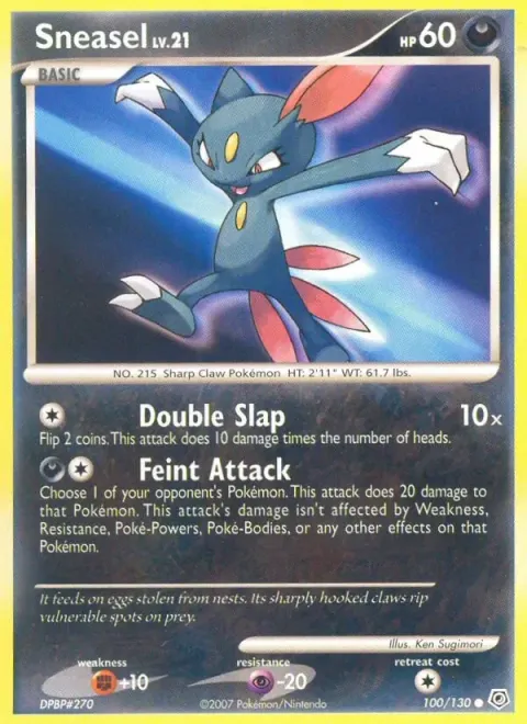 Carte Pokémon Farfuret 100/130, extension Diamant & Perle