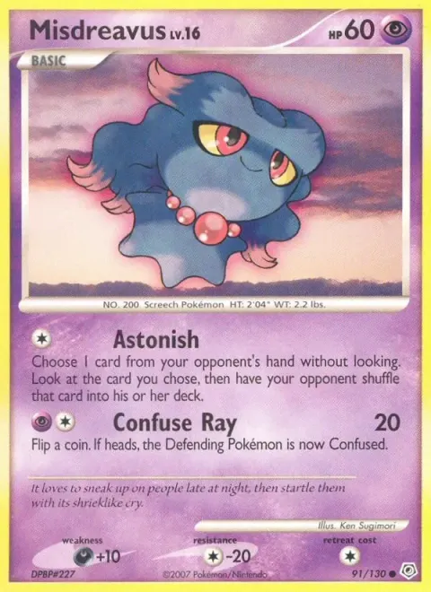 Carte Pokémon Feuforêve 091/130, extension Diamant & Perle
