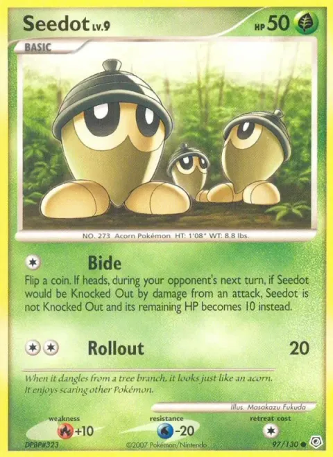 Carte Pokémon Grainipiot 097/130, extension Diamant & Perle