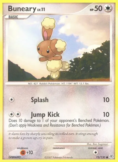 Carte Pokémon Laporeille 073/130, extension Diamant & Perle