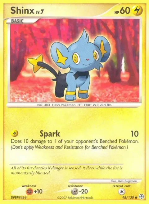 Carte Pokémon Lixy 098/130, extension Diamant & Perle