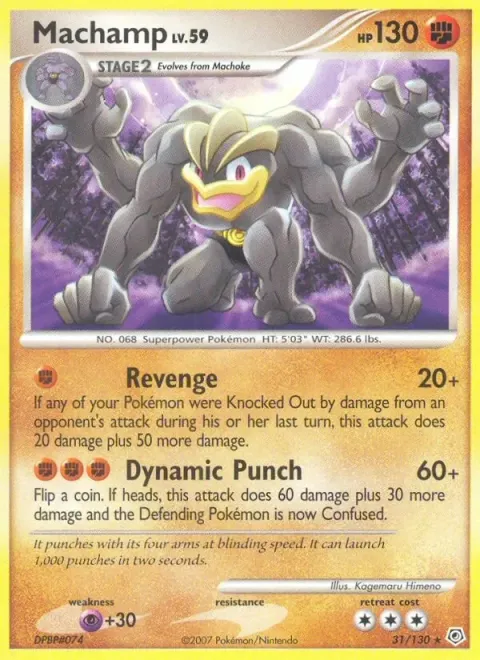 Carte Pokémon Mackogneur 031/130, extension Diamant & Perle