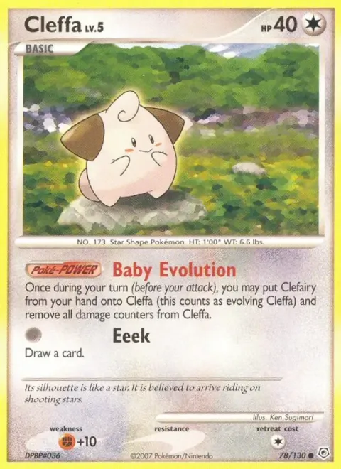 Carte Pokémon Mélo 078/130, extension Diamant & Perle
